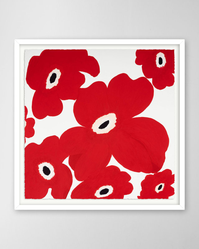 "Poppy Dreams Red" Hand-Embellished Giclee by H. Scott